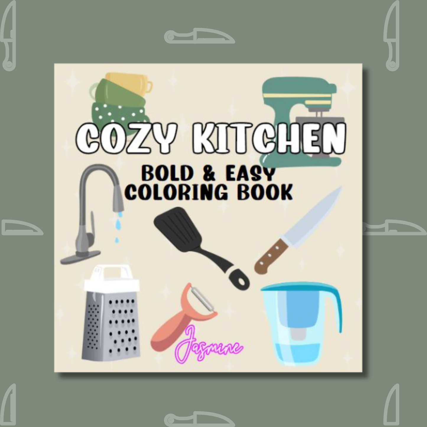 Cozy Kitchen Coloring e-Book