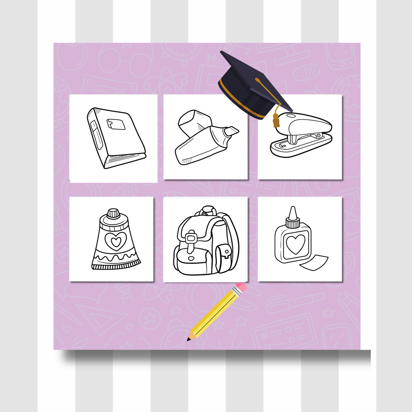 Back to school Coloring e-Book